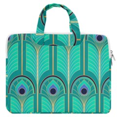 Gradient Art Deco Pattern Design Macbook Pro 13  Double Pocket Laptop Bag