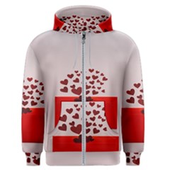 Love Envelope Logo Valentine Men s Zipper Hoodie by artworkshop