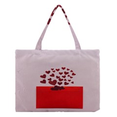 Love Envelope Logo Valentine Medium Tote Bag by artworkshop