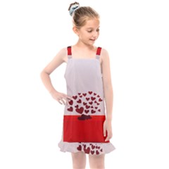 Love Envelope Logo Valentine Kids  Overall Dress by artworkshop