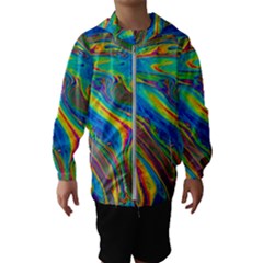 My Bubble Project Fit To Screen Kids  Hooded Windbreaker by artworkshop