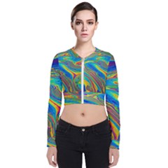 My Bubble Project Fit To Screen Long Sleeve Zip Up Bomber Jacket by artworkshop