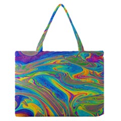 My Bubble Project Fit To Screen Zipper Medium Tote Bag by artworkshop