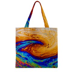 My Bubble Project Zipper Grocery Tote Bag by artworkshop