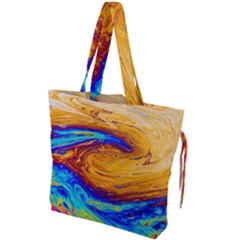 My Bubble Project Drawstring Tote Bag by artworkshop