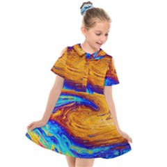 My Bubble Project Kids  Short Sleeve Shirt Dress by artworkshop