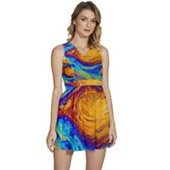 My Bubble Project Sleeveless High Waist Mini Dress