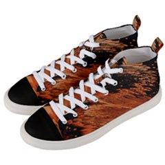 Painting Wallpaper Men s Mid-top Canvas Sneakers by artworkshop