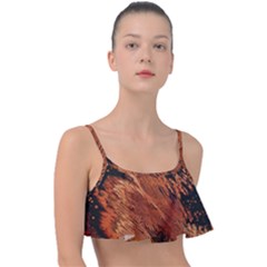 Painting Wallpaper Frill Bikini Top by artworkshop