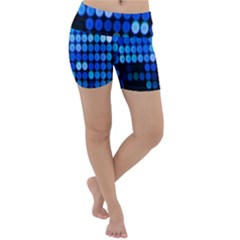 Pattern Blue Logo Lightweight Velour Yoga Shorts