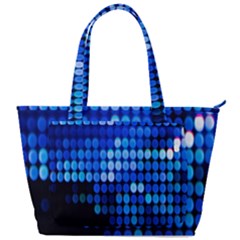 Pattern Blue Logo Back Pocket Shoulder Bag  by artworkshop