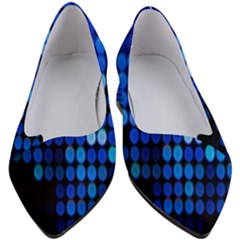 Pattern Blue Logo Women s Block Heels 