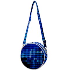 Pattern Blue Logo Crossbody Circle Bag by artworkshop
