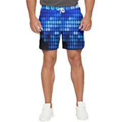 Pattern Blue Logo Men s Runner Shorts