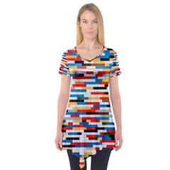 Pattern Wallpaper Short Sleeve Tunic  by artworkshop