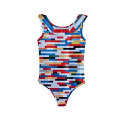 Pattern Wallpaper Kids  Frill Swimsuit by artworkshop