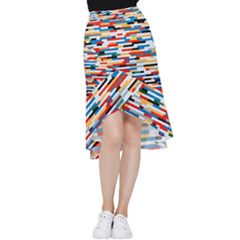 Pattern Wallpaper Frill Hi Low Chiffon Skirt by artworkshop