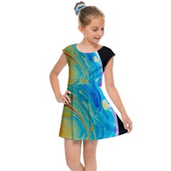 Soap Bubble Project Kids  Cap Sleeve Dress by artworkshop