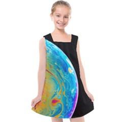 Soap Bubble Project Kids  Cross Back Dress by artworkshop