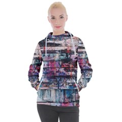 Splattered Paint On Wall Women s Hooded Pullover by artworkshop