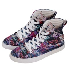 Splattered Paint On Wall Women s Hi-top Skate Sneakers by artworkshop