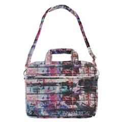 Splattered Paint On Wall Macbook Pro 16  Shoulder Laptop Bag by artworkshop