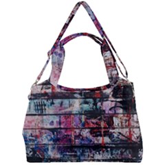 Splattered Paint On Wall Double Compartment Shoulder Bag