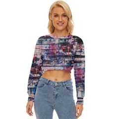 Splattered Paint On Wall Lightweight Long Sleeve Sweatshirt