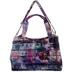 Splattered Paint On Wall Double Compartment Shoulder Bag by artworkshop
