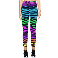 Colorful Zebra Pocket Leggings  by Angelandspot