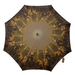 Buenos Aires City Aerial View002 Hook Handle Umbrellas (large) by dflcprintsclothing