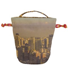 Buenos Aires City Aerial View002 Drawstring Bucket Bag by dflcprintsclothing