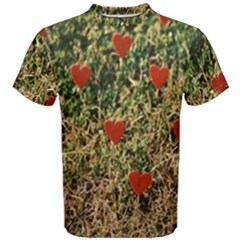 Valentine Day Heart Forest Men s Cotton Tee by artworkshop