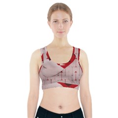 Valentine Day Heart Love Logo Sports Bra With Pocket by artworkshop