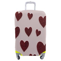Valentine Day Heart Love Pattern Luggage Cover (medium) by artworkshop