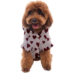 Valentine Day Heart Love Pattern Dog Coat by artworkshop