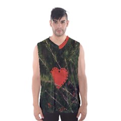 Valentine Day Heart Love Men s Basketball Tank Top by artworkshop