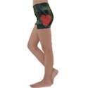 Valentine Day Heart Love Kids  Lightweight Velour Yoga Shorts View2