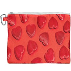 Valentine Day Heart Pattern  Canvas Cosmetic Bag (xxxl) by artworkshop
