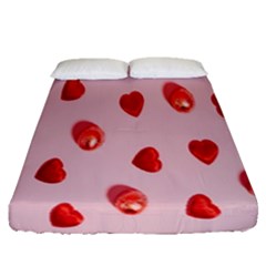 Valentine Day Heart Pattern Fitted Sheet (queen Size)