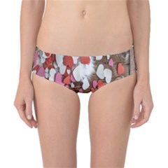 Valentine Day Heart Wallpaper Classic Bikini Bottoms by artworkshop