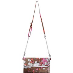 Valentine Day Heart Wallpaper Mini Crossbody Handbag by artworkshop