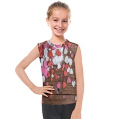 Valentine Day Heart Wallpaper Kids  Mesh Tank Top by artworkshop