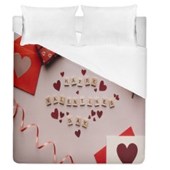 Valentine Gift Box Duvet Cover (queen Size)