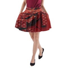 Valentines Gift A-line Pocket Skirt by artworkshop