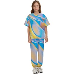 Water And Sunflower Oil Kids  Tee And Pants Sports Set by artworkshop