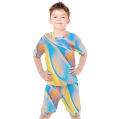Water And Sunflower Oil Kids  Tee And Shorts Set by artworkshop