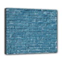 White And Blue Brick Wall Deluxe Canvas 24  x 20  (Stretched) View1