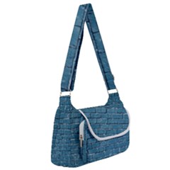 White And Blue Brick Wall Multipack Bag