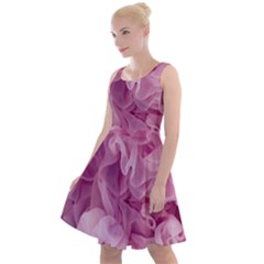 Pink Chiffon Tutu Knee Length Skater Dress